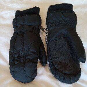 KOMBI Youth XL Waterproof Black Ski/Snow Mittens